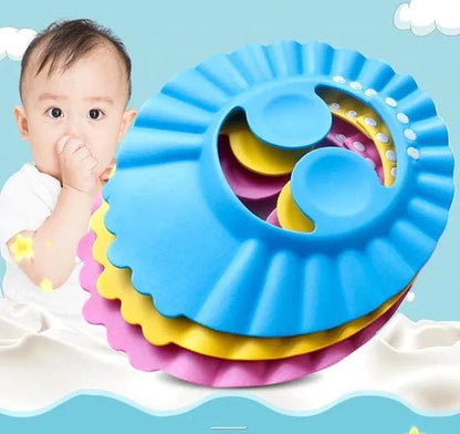 Visière chapeau pour douche bébé I ShampooCap™ - Enfance-epanouie